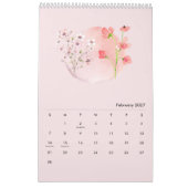 2026 Waterverf Bloemkalender Kalender (Feb 2027)