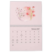 2026 Waterverf Bloemkalender Kalender (Feb 2027)