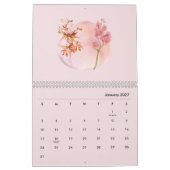 2026 Waterverf Bloemkalender Kalender (Jan 2027)
