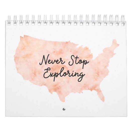 2026 Waterverf Landen in de Wereldkaarten Reizen Kalender (Hoes)