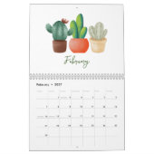 2026 Waterverf Succulent & Bladkalender | Botani Kalender (Feb 2027)