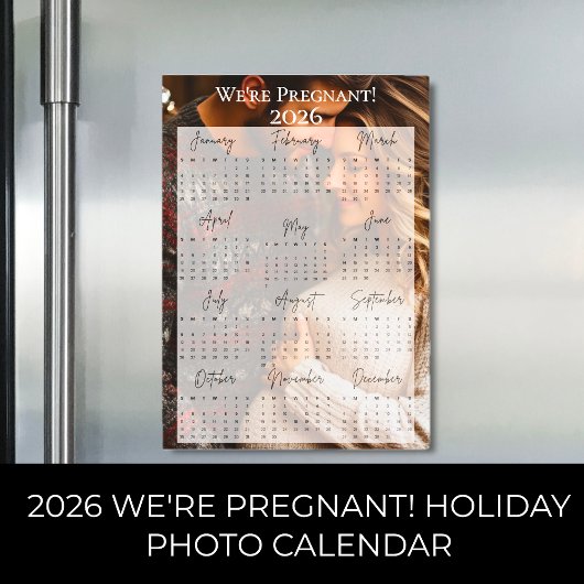 2026 We zijn zwanger Vakantie Fotokalender