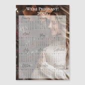 2026 We zijn zwanger Vakantie Fotokalender (Voorkant)