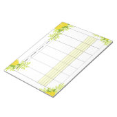2026 weekly planner lemon  notitieblok (Schuin)