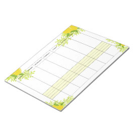 2026 weekly planner lemon  notitieblok