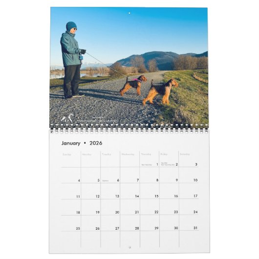 2026 Welsh Terrier Calendar Kalender (Jan 2026)