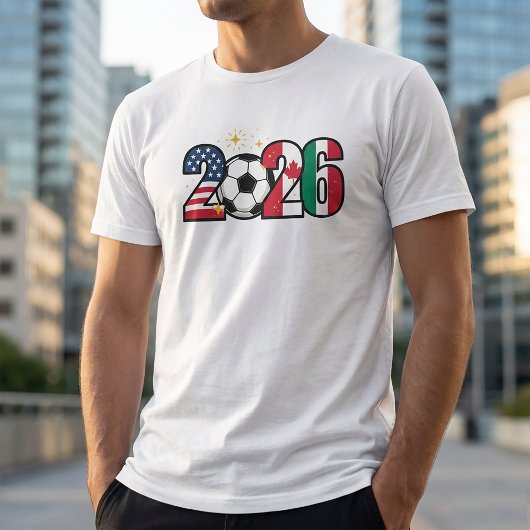 2026 Wereldbeker Viering Nummer Kunst T-shirt