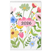 2026 Whimsical Floral Illustrations Kalender (Hoes)