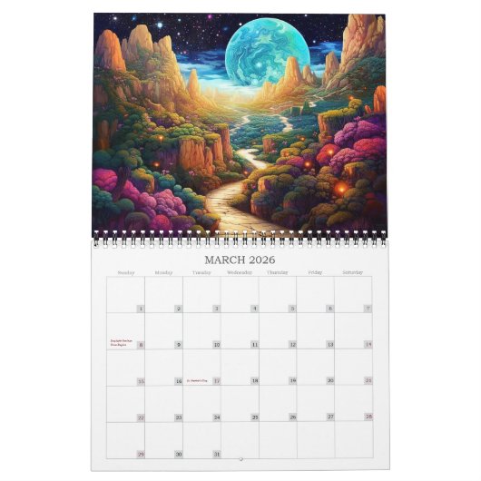 2026 Whimsical Landscapes 2 Kalender (Mar 2026)