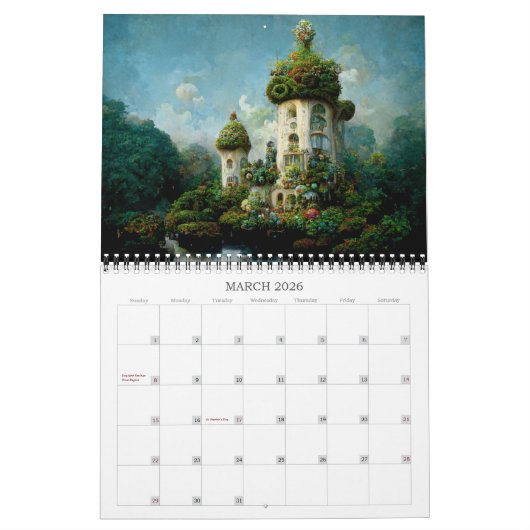 2026 Whimsical Landscapes 2 Kalender (Mar 2026)