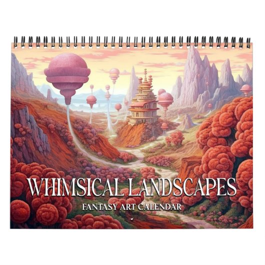 2026 Whimsical Landscapes 3 Kalender (Hoes)
