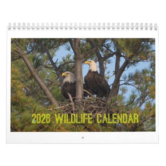 2026 Wilde Dieren Kalender van Kevin Harris (Hoes)