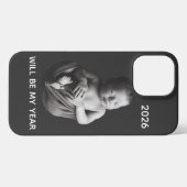 2026 Will Be My Year - Cute Newborn Baby iPhone Hoesje (Achterkant horizontaal)