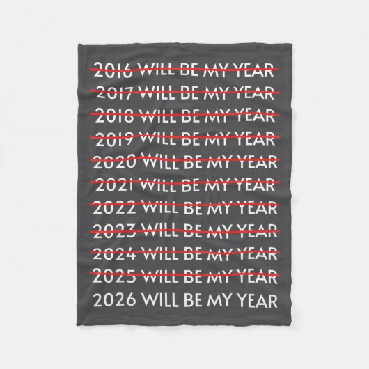 2026 Will Be My Year Funny Checklist  Fleece Deken (Voorkant)