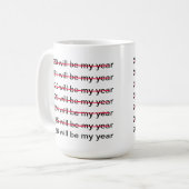 2026 Will Be My Year Funny Sarcastic New Years Koffiemok (Voorkant links)