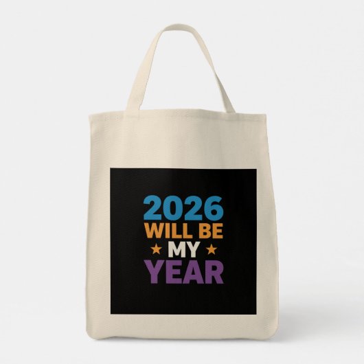 2026 Will Be My Year Inspirational New Beginnings Tote Bag (Achterkant)