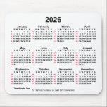 2026 Witte 52 weken ISO-kalender door Janz Muismat<br><div class="desc">Kunstkalender-Design van Janz © 2008-2022 Jan Fitzgerald. Alle rechten voorbehouden. Grafisch Ontwerp, Kunstwerk, en Fotografie door Jan en Michael Fitzgerald. Deze kalender van 52 weken is ISO-compatibel.</div>