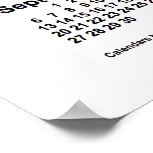 2026 Witte Kalender van Janz Print (Hoek)