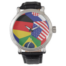 2026 WK Voetbal Vlag Horloge