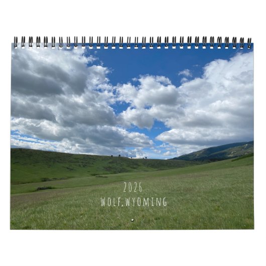 2026 Wolf, Wyoming Scenery Kalender (Hoes)