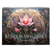 2026 Wonderland Garden Surreal Fantasy Art Kalender (Hoes)