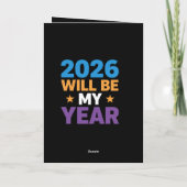 2026 Wordt Mijn Jaar Inspirerende Nieuwe Beginnen Kaart (Achterkant)