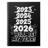 2026 wordt mijn jaar notitieboek (Voorkant)