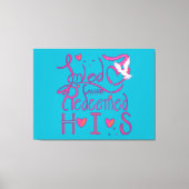 2026 wrapped in love canvas afdruk (Voorkant)