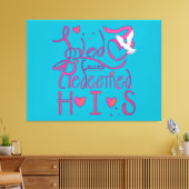 2026 wrapped in love canvas afdruk (Insitu (Woonkamer))