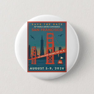 2026 WSC 40 Commemorative Knop Ronde Button 5,7 Cm