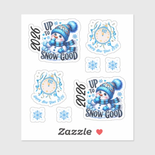 2026 Year Blue Up to Snow Good  Sticker (Vel)