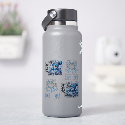 2026 Year Blue Up to Snow Good  Sticker (HydroFlask)