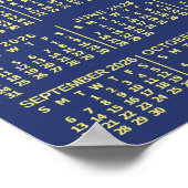 2026 Year Calendar Starry Night or Add Your Photo Poster (Hoek)