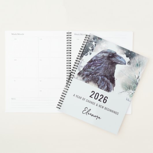 2026 Year of Change Raven Symbolism Planner (Display)