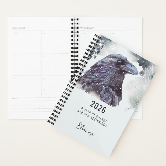 2026 Year of Change Raven Symbolism Planner (Display)