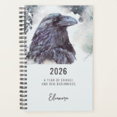 2026 Year of Change Raven Symbolism Planner (Voorkant)