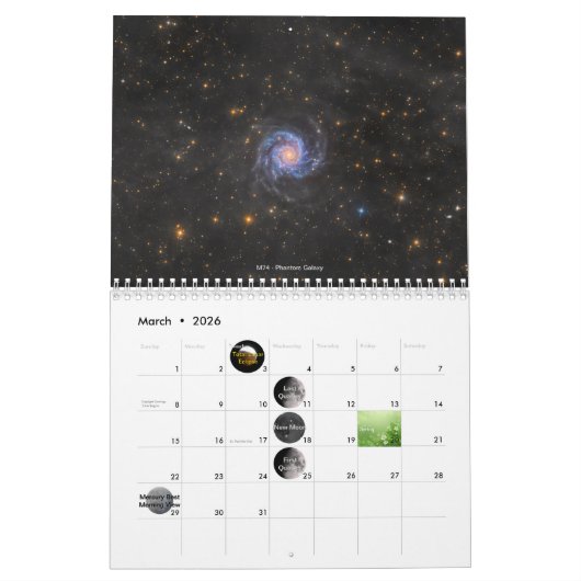 2026 Year Of Space Outten Astrophotography Calenda Kalender (Mar 2026)