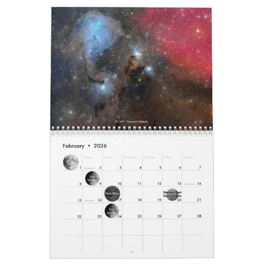 2026 Year Of Space Outten Astrophotography Calenda Kalender (Feb 2026)