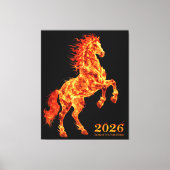 2026 Year of the Fire Horse Canvas Afdruk (Voorkant)