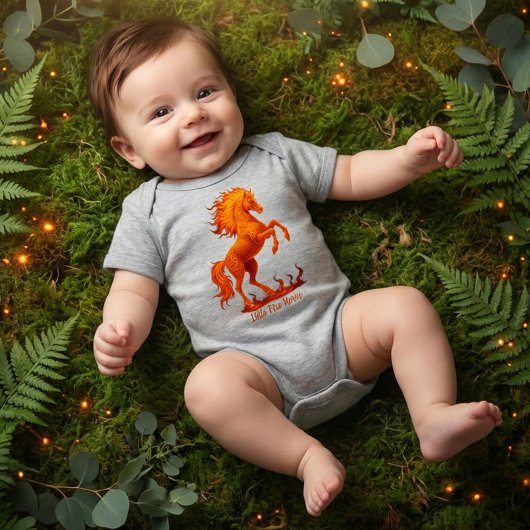 2026 Year of the Fire Horse Chinese Zodiac Romper