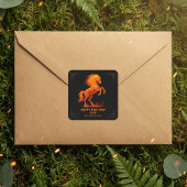 2026 Year of the Fire Horse Chinese Zodiac Vierkante Sticker
