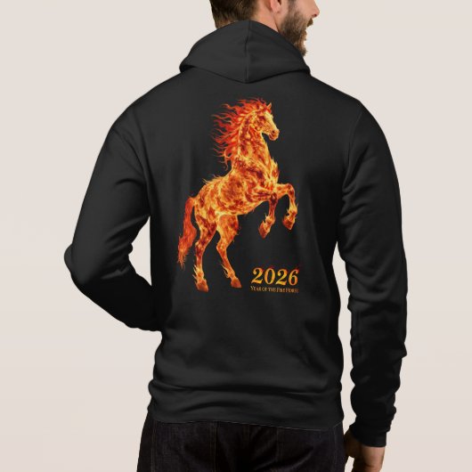 2026 Year of the Fire Horse Hoodie (Achterkant)