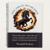 2026 Year of the Fire Horse Motivational Quote Planner (Voorkant)