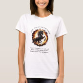 2026 Year of the Fire Horse Motivational Quote T-shirt (Voorkant)