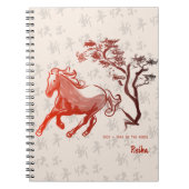 2026 Year of the Fire Horse Red Ink Notitieboek (Voorkant)