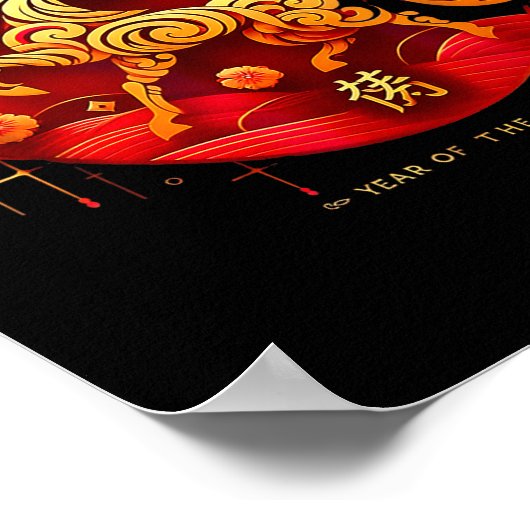 2026 Year Of The Horse Chinese New Year Outfit  Poster (Hoek)