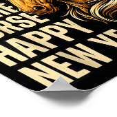 2026 Year Of The Horse Happy Chinese New Year Fire Poster (Hoek)