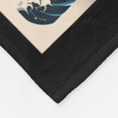 2026 Year Of The Horse Japanese Wave Art Lunar New Fleece Deken (Hoek)