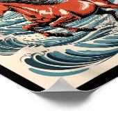 2026 Year Of The Horse Japanese Wave Art Lunar New Poster (Hoek)