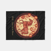 2026 Year Of The Horse Lantern Design – Floral Zod Fleece Deken (Voorkant (Horizontaal))